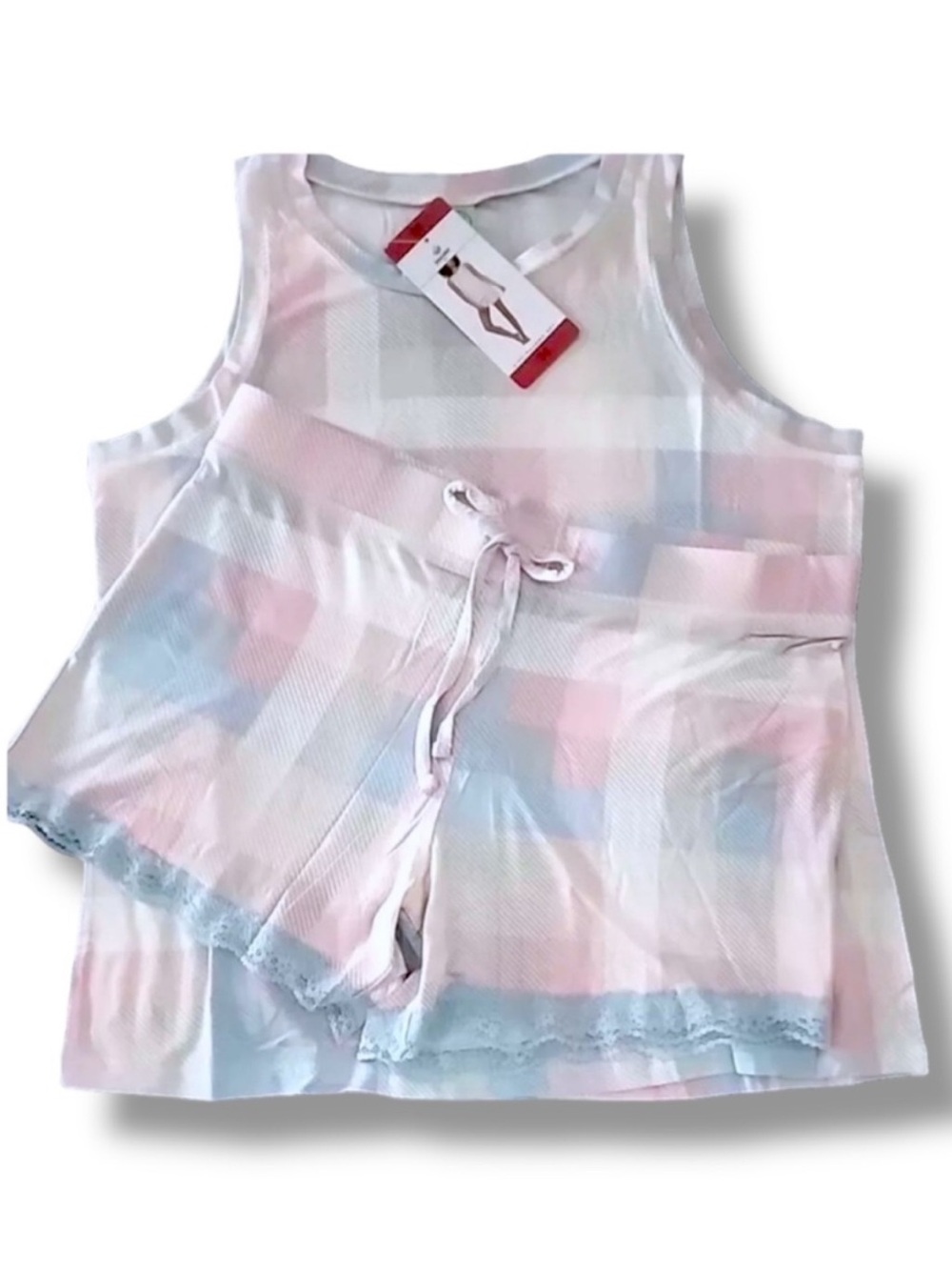 Honeydew Intimates Womens Tank and Short Set with Lace Trim